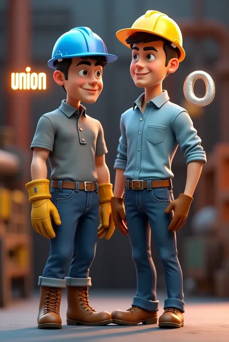 Create a 3D animated avatar with two male characters together in their 30s, with typical Peruvian features, They are different in appearance, That is to say, they do not look the same., that represent ZINSA&#39;s values: I respect, integrity, passion, Sust...