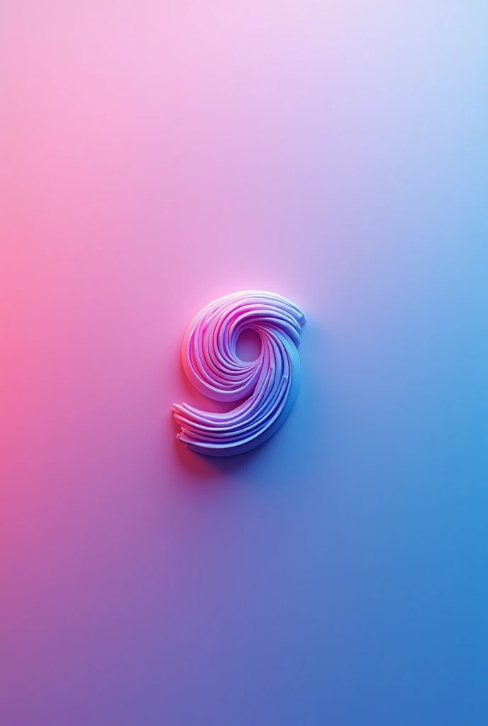 Create a logo with the letter g and don&#39;t show that it is actually a letter g, with light pink gradient colors, rosa, dark pink, cerulean escuro, cerulean, cerulean claro 
Uma logo para um canal de vídeos 