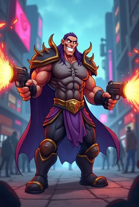 lol phelios holding jinx guns