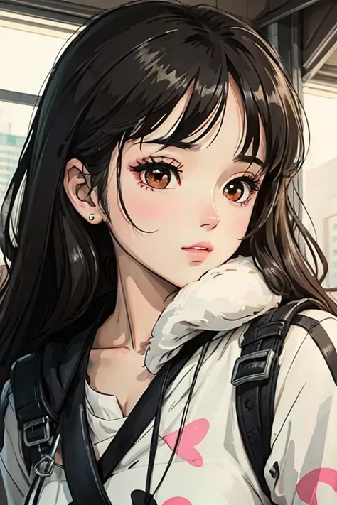 BLACK HAIR GIRL BROWN EYES ANIME GIRL 