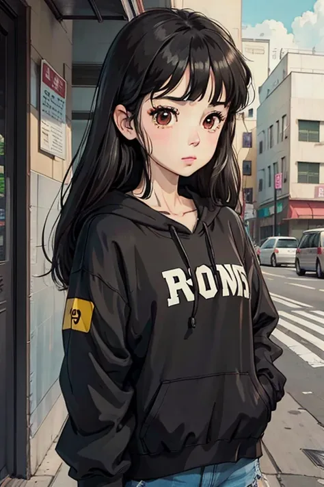 BLACK HAIR GIRL BROWN EYES ANIME GIRL 