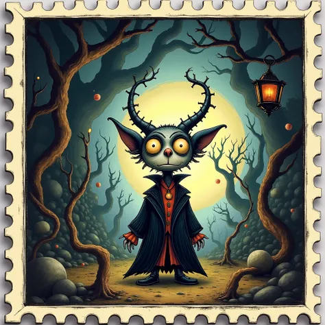 Tim Burton Postal Stamp.