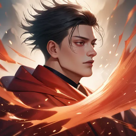  judgement of the holy flame, domain expansion Forbidden volcano of the holy sun, jujutsu kaisen, realistic anime , no person 