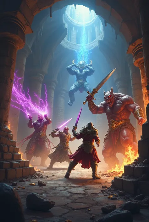 Exciting image of albion online dungeon fights 