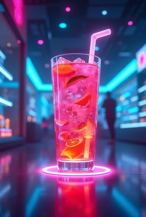 I want an image with a drink from a store called mega drinks 