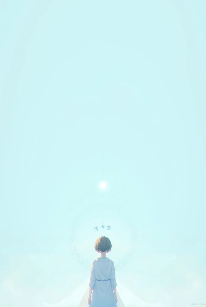 Minimalist image with Japanese and anime references with light blue coloring as the main color and a slightly darker blue as the secondary color.. Para wallpaper vertical
