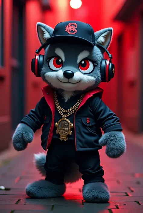 
Make a CUTE Urban Wolf Plush Appearance: A stylized wolf, with a confident and imposing expression. Its design would be modern and bold, with a posture that suggests movement and strength but at the same time CUTE Colors: Dark gray and black, with touches...