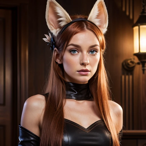 Headband, kiper, segolily nose, lupine, irish genes, dark hazel eyes, scottish nose, high forehead, beady hazel eyes, ginger, sexual hunger, skinny female magician, rough skin, copper hair, cyberposh, deep eye pits, pale-pink skin, slender body, fine detai...