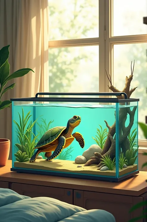 Turtle tank for an apartment 
