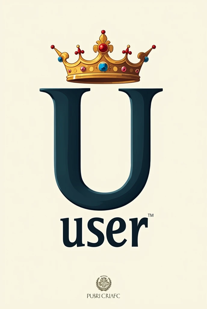 Letter “U” with a crown on top of it and at the bottom the name “User”
