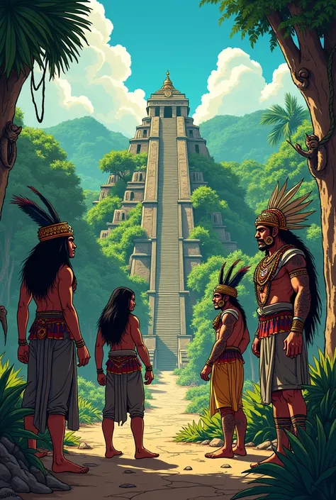 The Mayan creation myth a comic in Spanish 