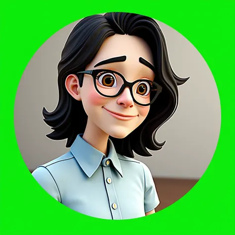 Cartoon character of a man with black glasses and a blue shirt, Animation character, Stylized character, animation style rendering, Stylized 3D, Arnold Maya Rendering, Stylized 3D rendering, toon render keyshot, 3d character, 3d character, Stylized 3D rend...