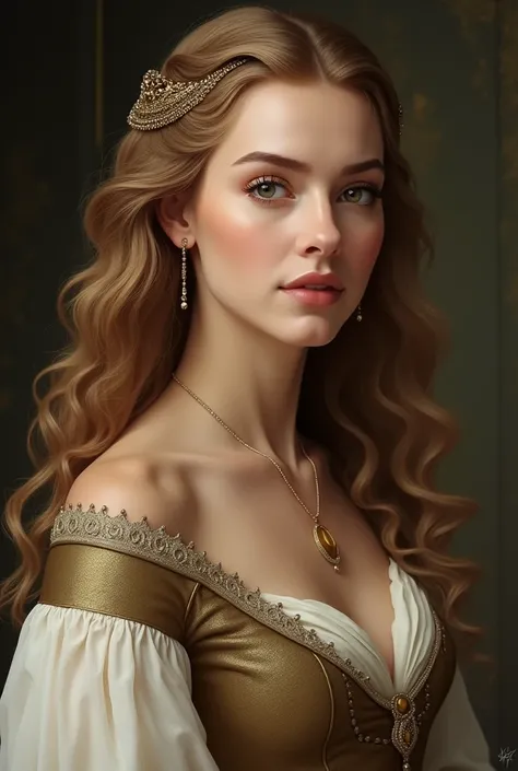 


❏⤍ 𝐀appearance﹕ Lady Nerys Swann has an appearance that reflects the grace and elegance of her noble lineage. Her hair is brown like wheat in the summer sun, falling softly over her shoulders in delicate waves. His eyes are a soft brown, conveying a qui...