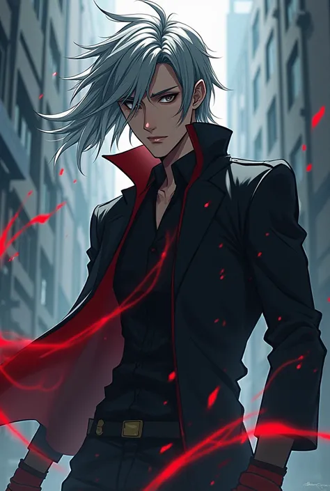 Title: Ultra Instinct
Themes: Action, Gangster, Violence, and a little romance.
Main character: A high school man with long gray hair, a sharp gaze, and a slim build.
Location/Setting: School, and Urban
Atmosphere: Slightly dark, and mysterious.
Please mak...