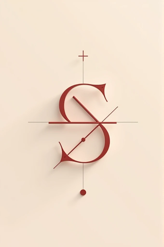 A minimalist math logo in light reddish tones that is very pretty and impressive, perhaps they can use mathematical operations