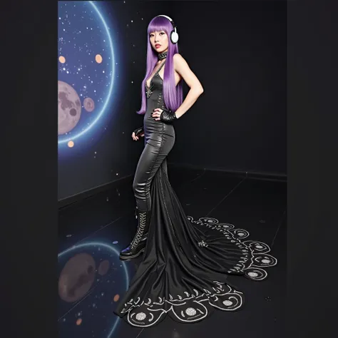 She arrives at the party in a luxurious hall, where the theme is a stunning mix of high fashion and outer space. The scenery around you is filled with astronaut elements, suspended planets and lighting reminiscent of the brightness of stars. Your presence,...