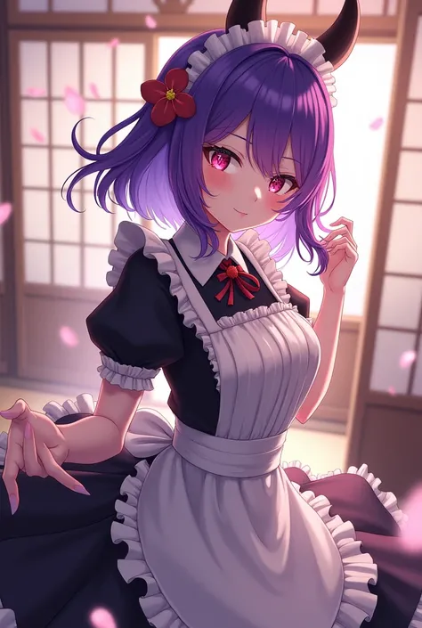 Yae miko in a maid