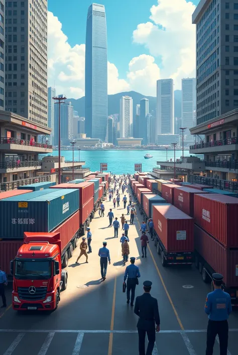 create an image of hong kong customs

