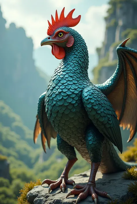 Like a dragon chicken 
