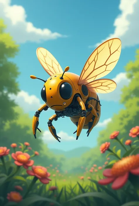 Anime style bee drone
