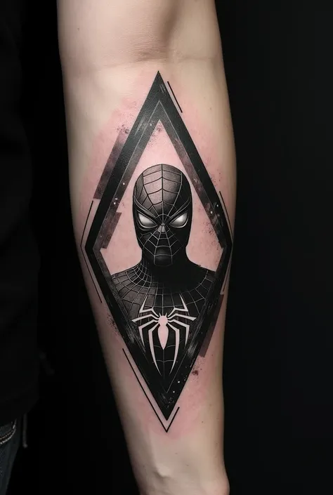 SPIDERMAN GEOMETRIC TATTOO]