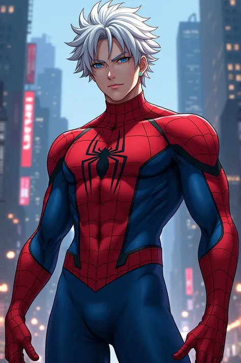 Gojo Satoru in Spider-Man costume