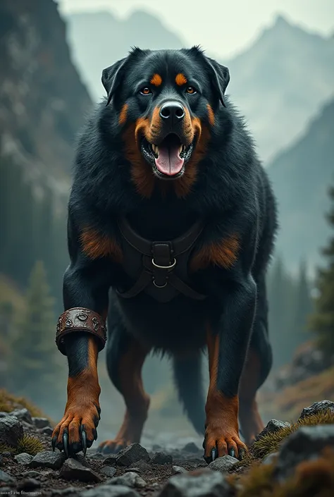 WWE&#39;s Bron Breakker - Warrior - Lord of the Rings Style - Transformed into a Rottweiler 