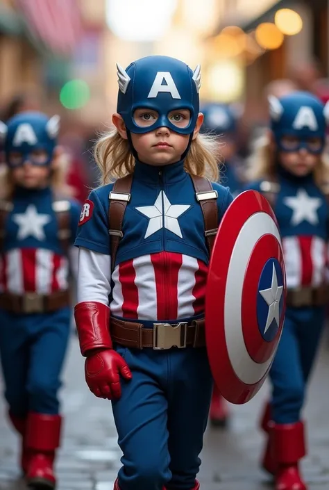 "
The Mini Captains" of captain america