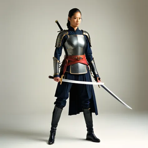 female swordman, Alone，anatomical correct，Starting Position，minimalist Journey,