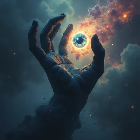 Make a nebula black hand eye