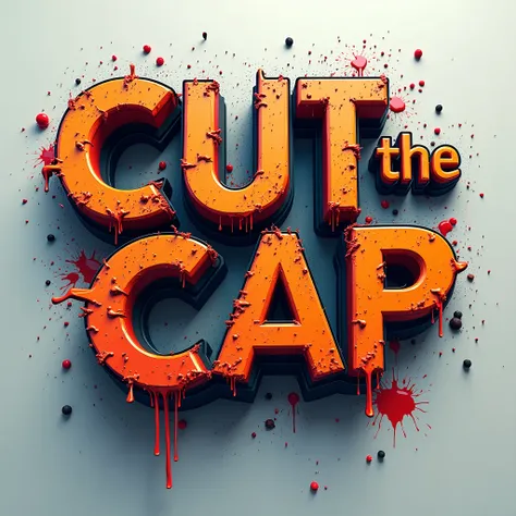 Id like a logo made for my channel called cut the cap it is regarding a controversial and uncensored it can get I would like it to be a logo thats extremely 3D with like splalter paint, 8k splashes kind of like a graffiti type writing for the name of the c...