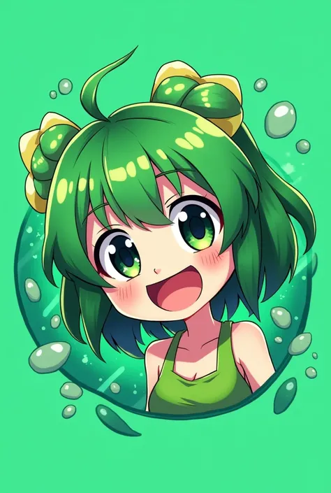 Create Green Anime TikTok Icon Image