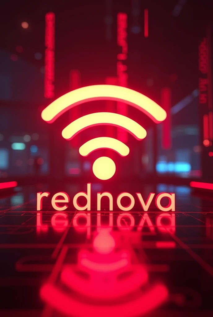 That has the sign of "wifi" and the letters RedNova 