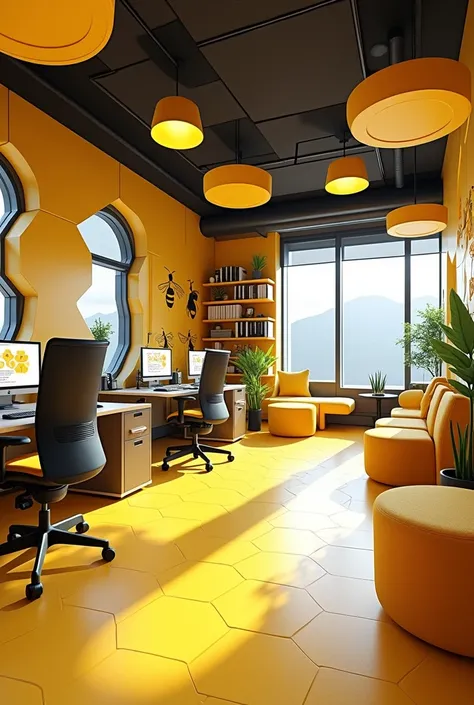 I want a picture the bee office design for my 
