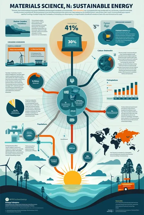 Materials science , sustainable energy, hydrogen generation , carbon dioxide reduction , water splitting , titanium dioxide , environment friendly ,  clean fuel, graph, pie chart, energy, new material, semiconductors, 