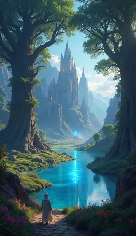 (best quality,4k,8k,highres,masterpiece:1.2),ultra-detailed,(realistic,photorealistic,photo-realistic:1.37),fantasy magical kingdom,magical forest,glowing eye trees,castles,glowing lakes,bright meadows,fantastical,magical,surreal,enchanting,whimsical,dream...