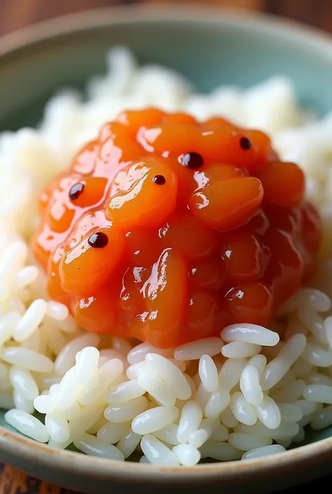 (photorealism:1.2), crab paste in rice