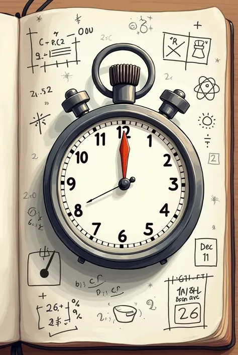 Sheets with drawings related to daily and learning content.  

Pencil Animated Stopwatch
