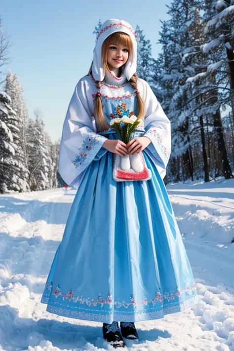 Fairytale character Snow Maiden 