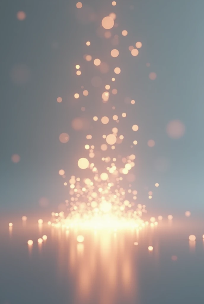 minimalist image, light particles, 