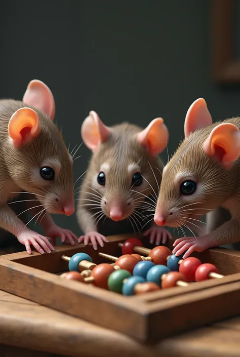 3 rats on the table count on the abacus