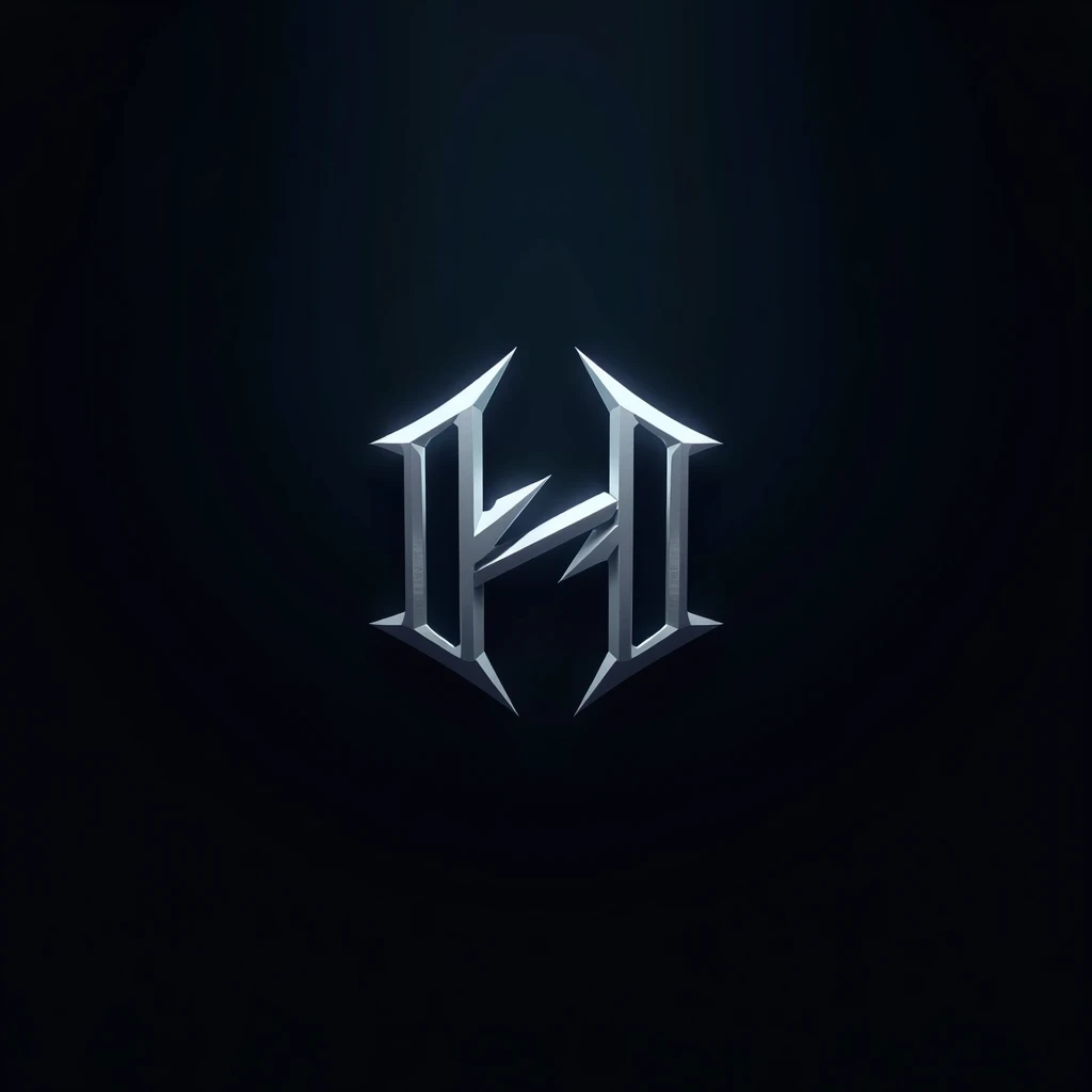 un logo gaming avec comme base H 