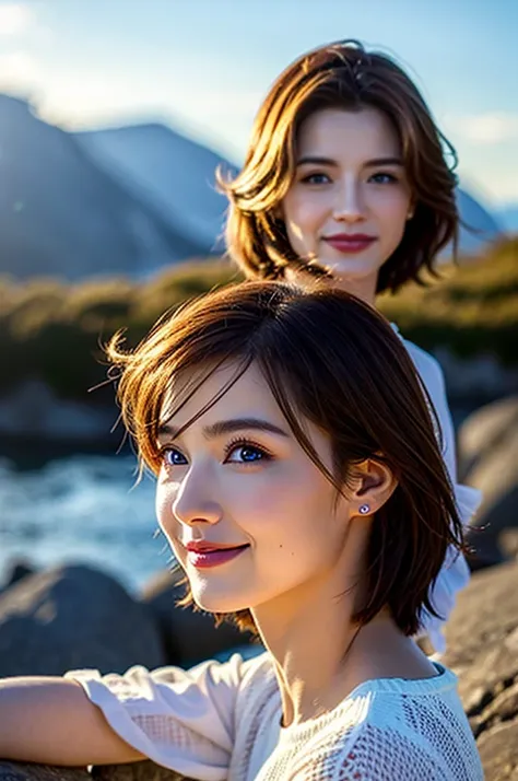 (Realistic, 超Realistic:1.4), 16K HDR, High resolution,((Whiskey Glass)),((Whiskey Bottle)),((Whiskey Glass)),Happy Smile、Short Hair,The best smile、Japanese Actress,so beautiful(It looks like the real thing),Evening Dresses,Cocktail Dresses、Whiskey Bottle、T...