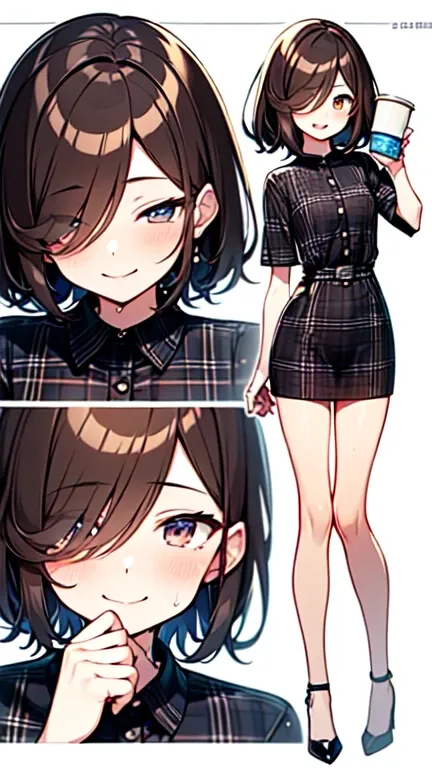 １People Girls、(Brown hair short cut)、Wet Hair、Beautiful brown hair、Perfect Face、Shiny skin、Clear brown eyes、Slightly chubby、Small breasts、buttocks are small、(((Teasing Smile、Close one eye)))、
Lets think step by step,Best Quality、masterpiece、 Ultra-high res...