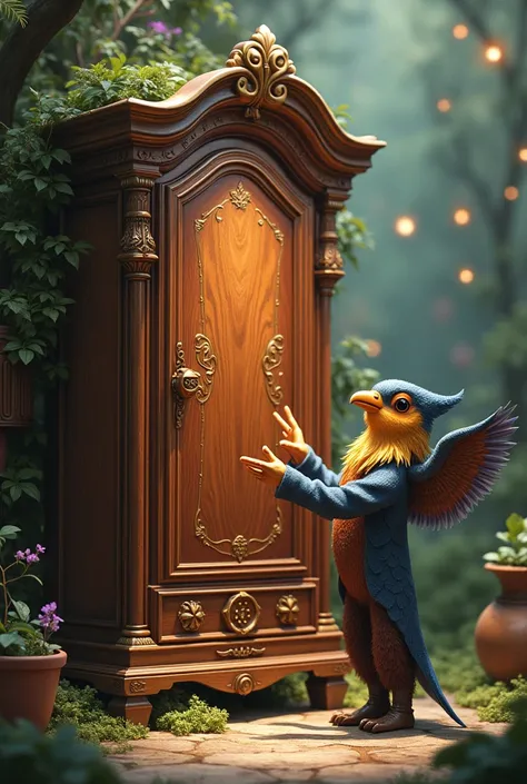 A wardrobe that sings and a bird that is the conductor