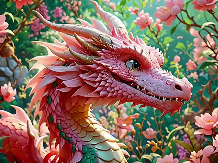 
                     Cute dragon full of vitality in simple and simple cartoon style and soft light pink。Clean and simple cartoon style, Very cute,                           

                           Highly detailed textures Amazing artwork Art style H...