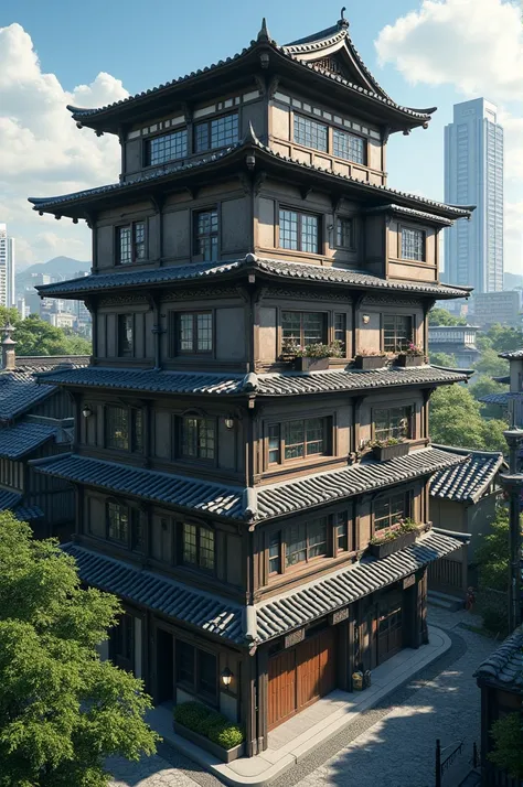 Old Japanese apartment building　exterior