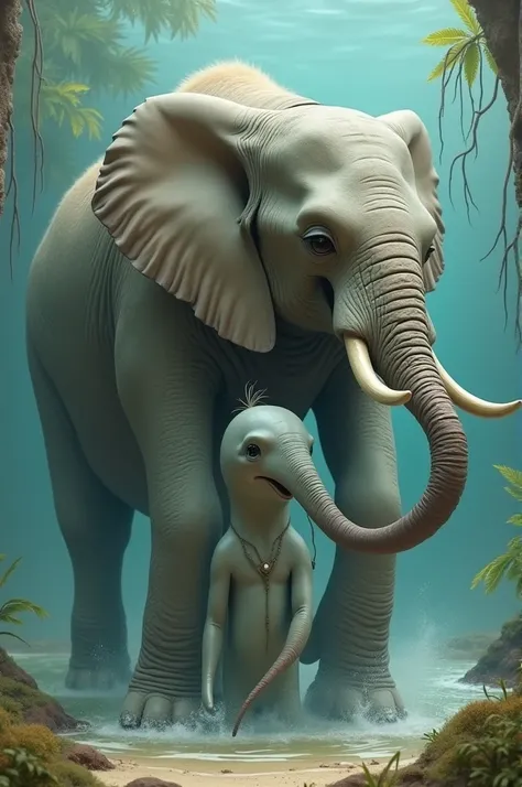 Dolphins and Elephants: Create a playful animal that combines the intelligence of a dolphin with the social nature of an elephant. How does it communicate and form bonds?

