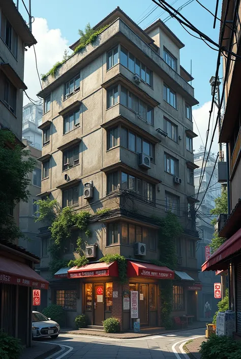 Old apartment building in Japan　exterior