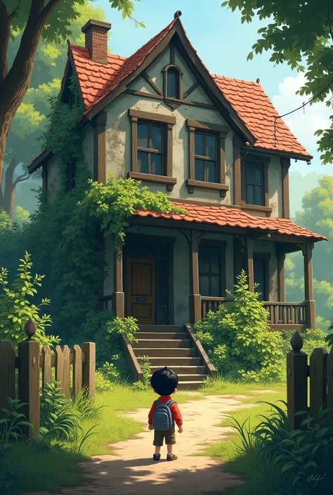 One day, a curious boy named Fahad decided to investigate the house, 